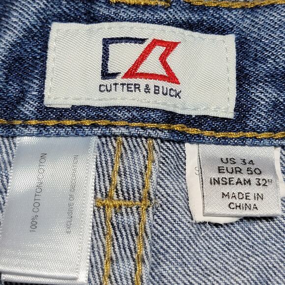 Cutter & Buck Straight Leg Denim Jeans - Size 34 X 32 - Picture 6 of 6